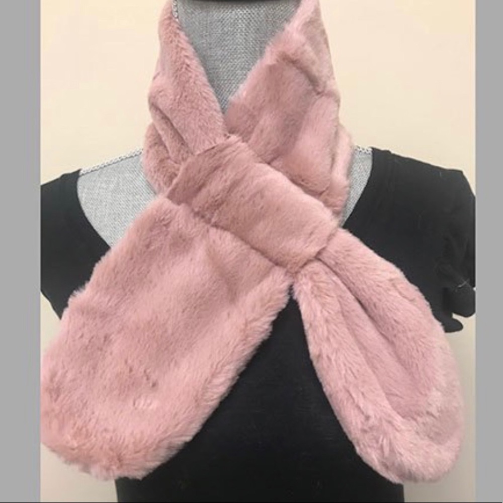 Softest Faux Rabbit Scarf, NWT - Picture 7 of 7